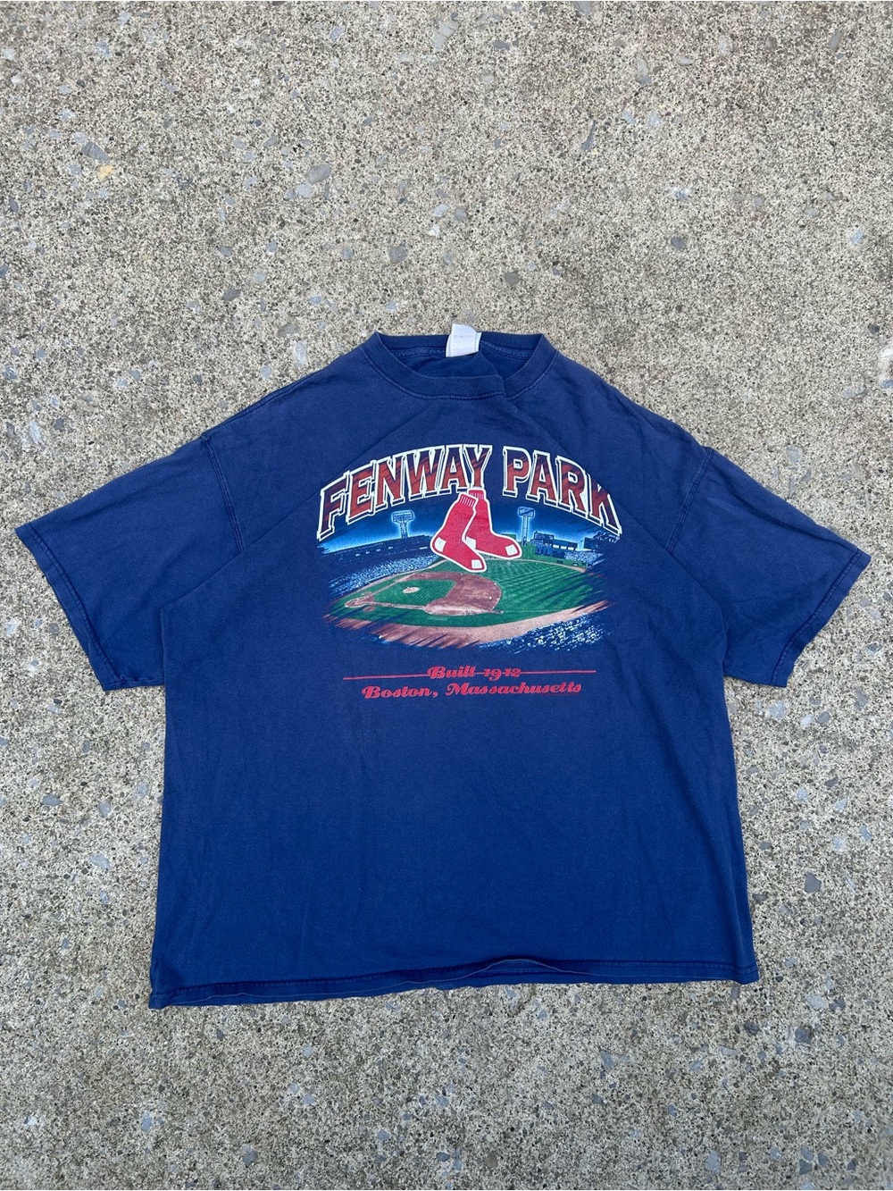 MLB Navy Fenway Park Red Sox Graphic T‑Shirt